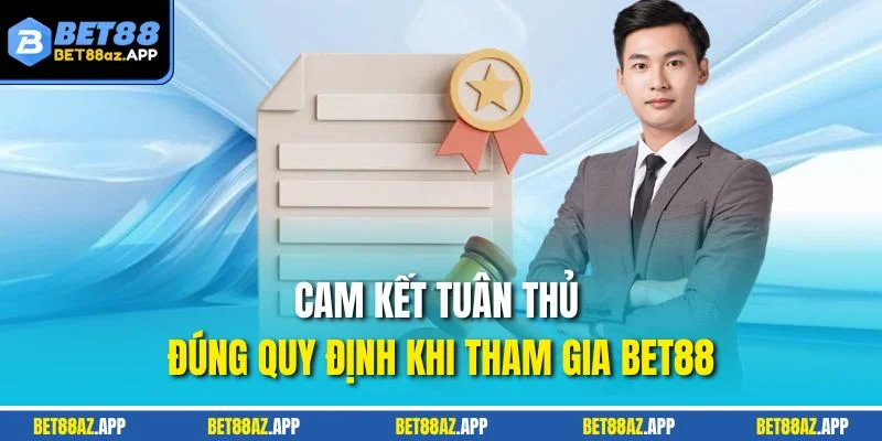 ĐIỀU KHOẢN SỬ DỤNG Cam kết tuân thủ đúng quy định khi tham gia BET88